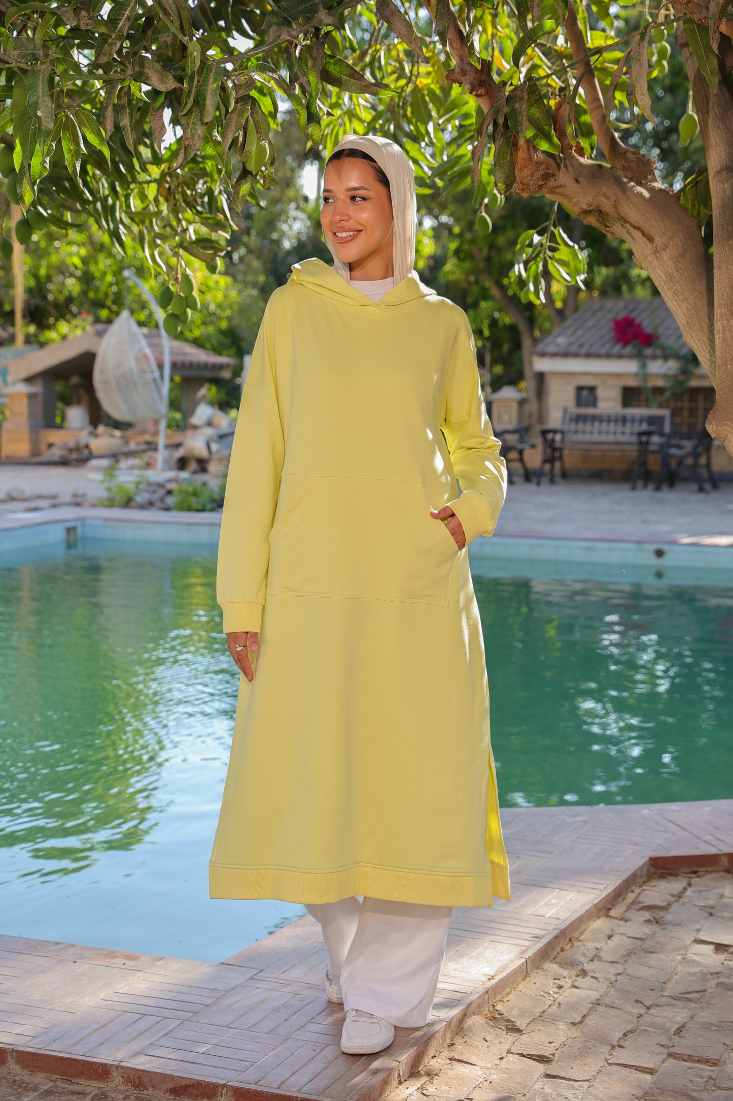 Lune Shirt Dress - Yellow