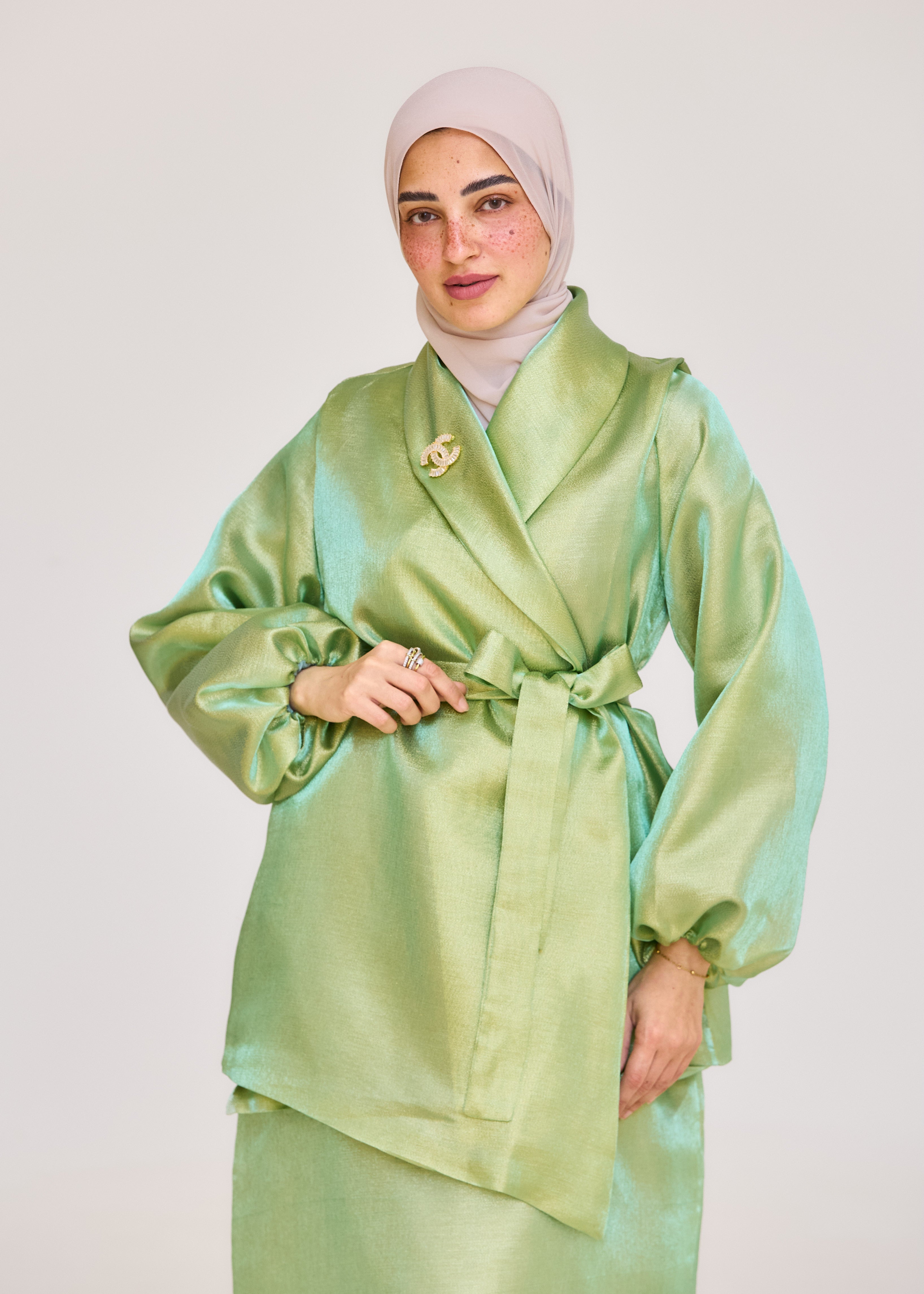 The Soft Shine Satin Set