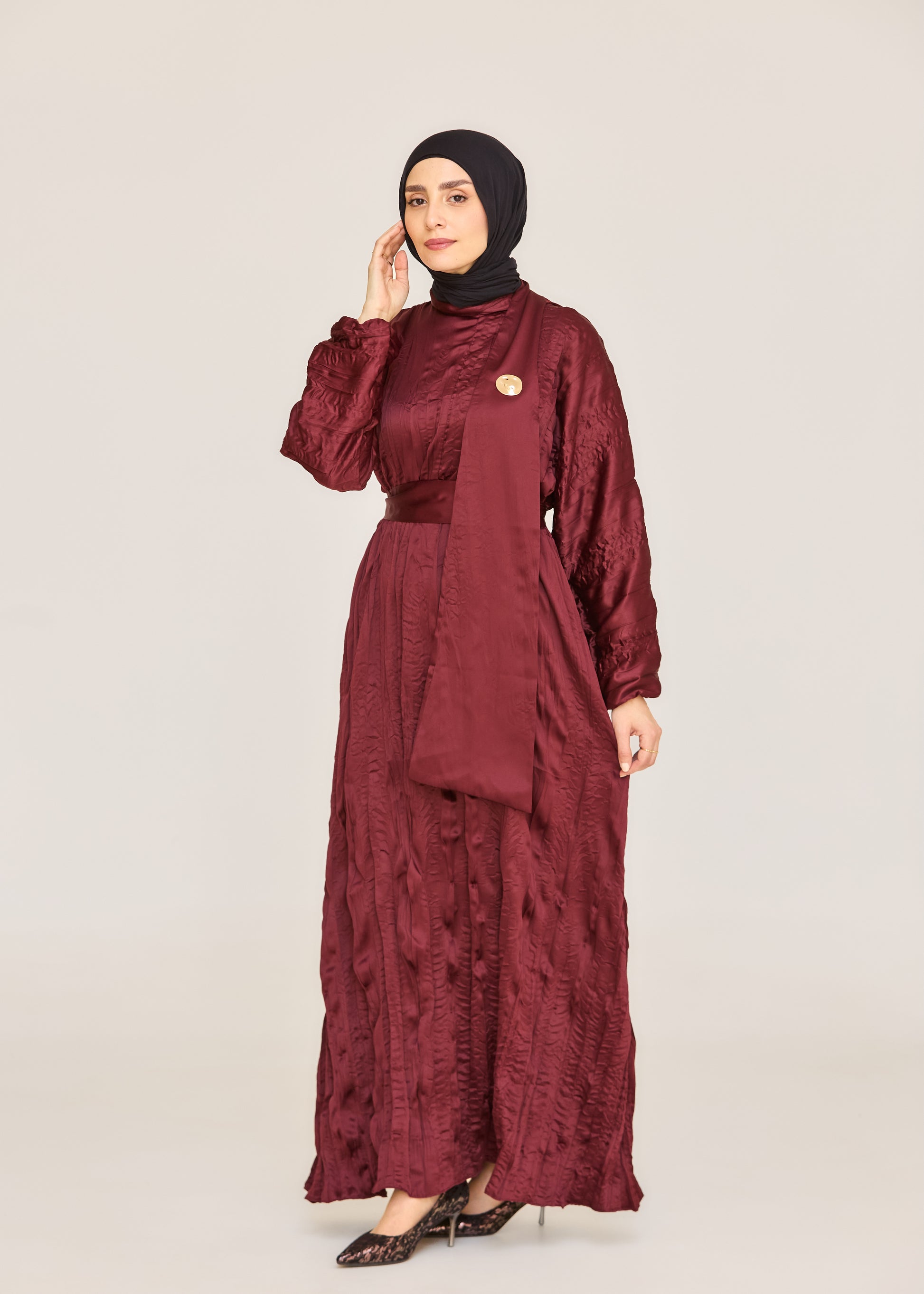 Textured Sihouette Dress