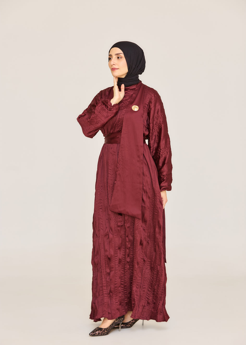 Textured Sihouette Dress