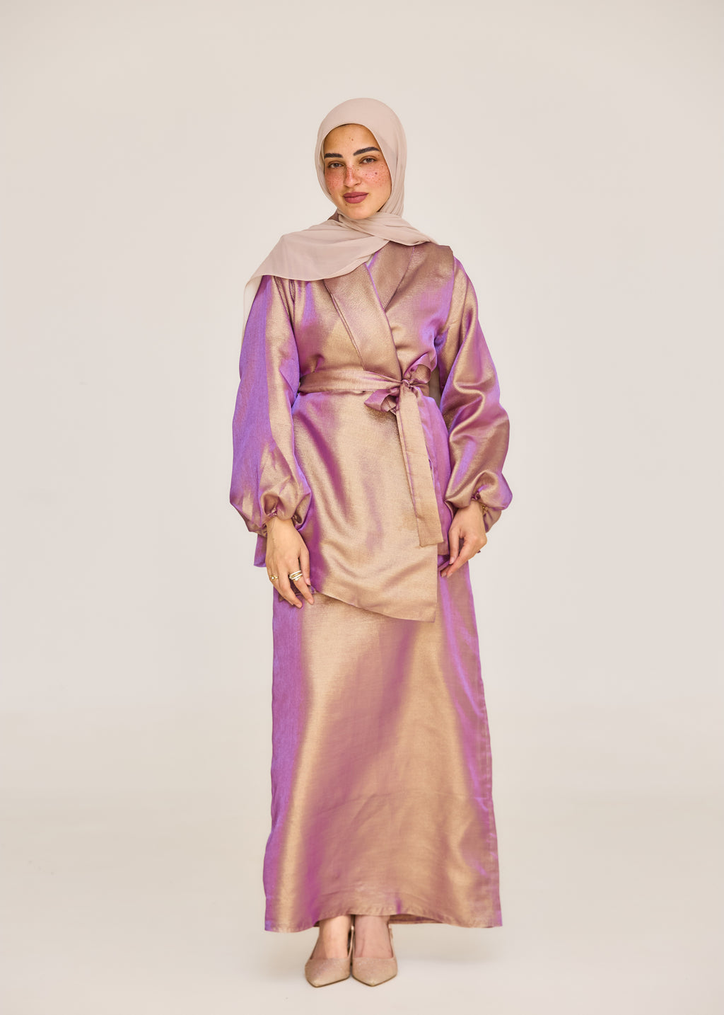 The Soft Shine Satin Set
