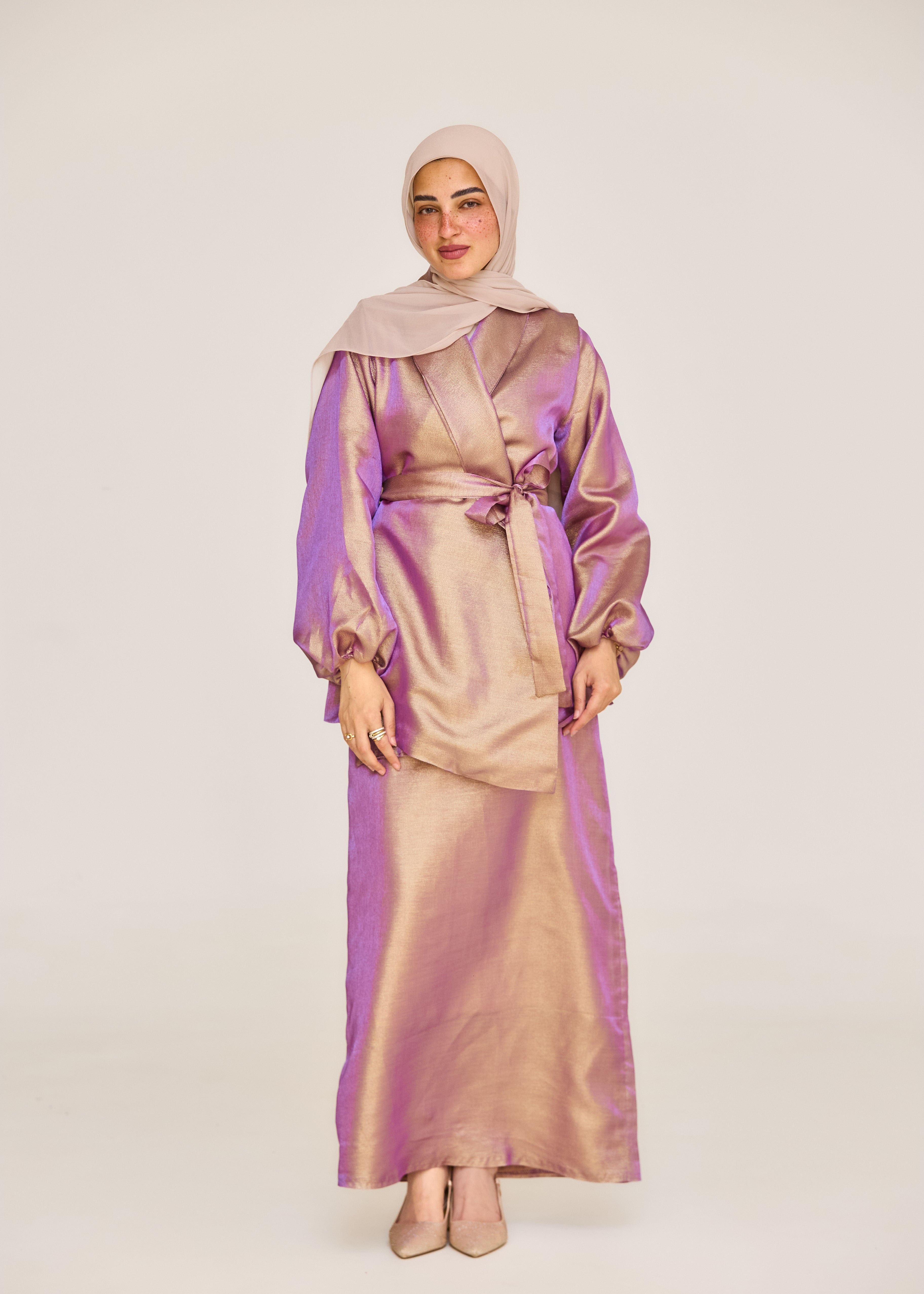 The Soft Shine Satin Set