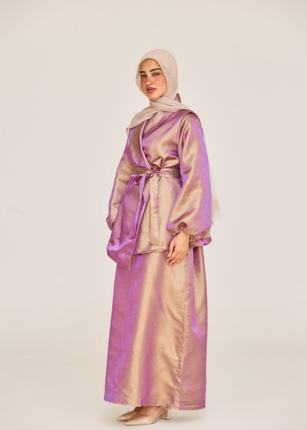 The Soft Shine Satin Set