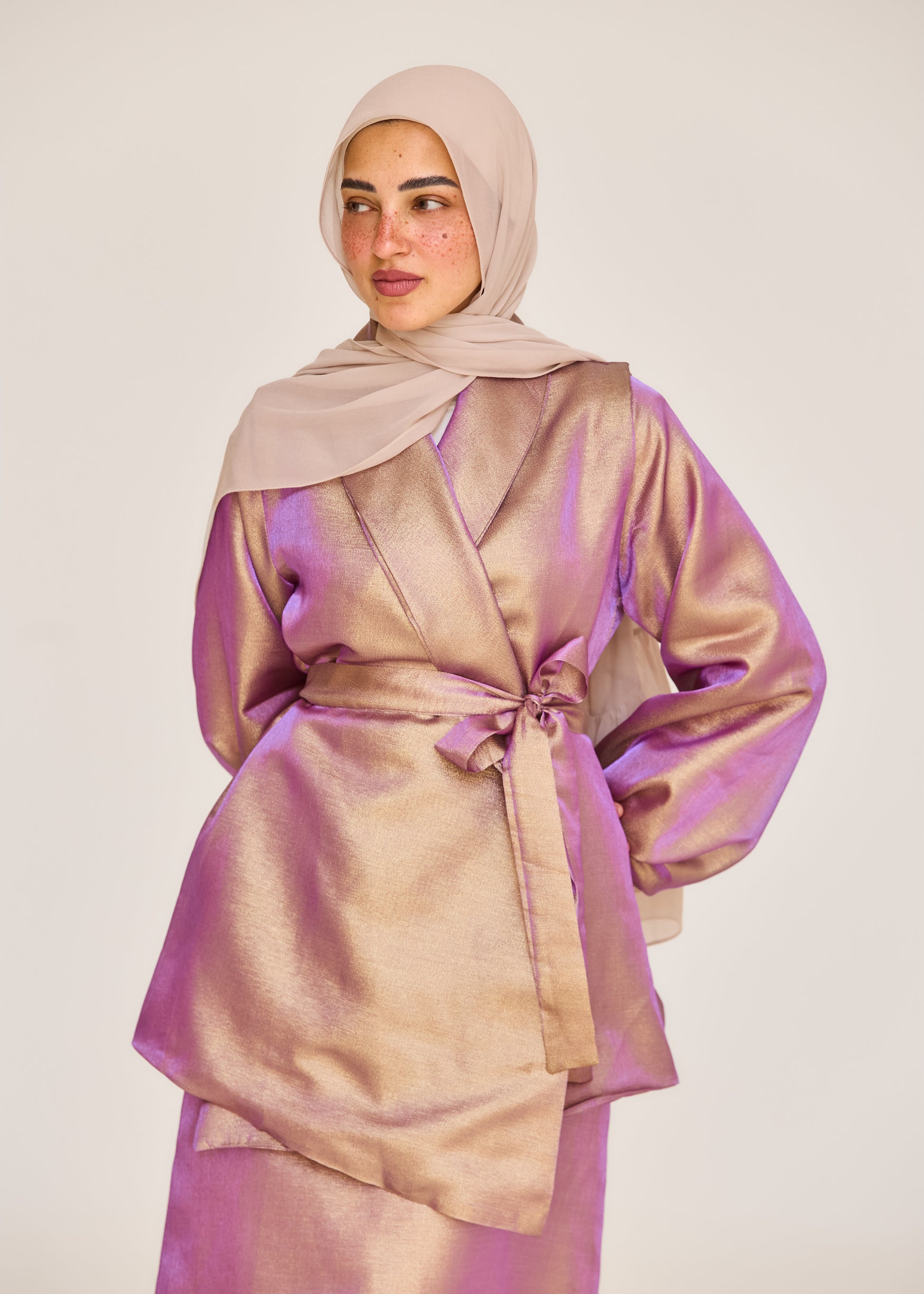 The Soft Shine Satin Set