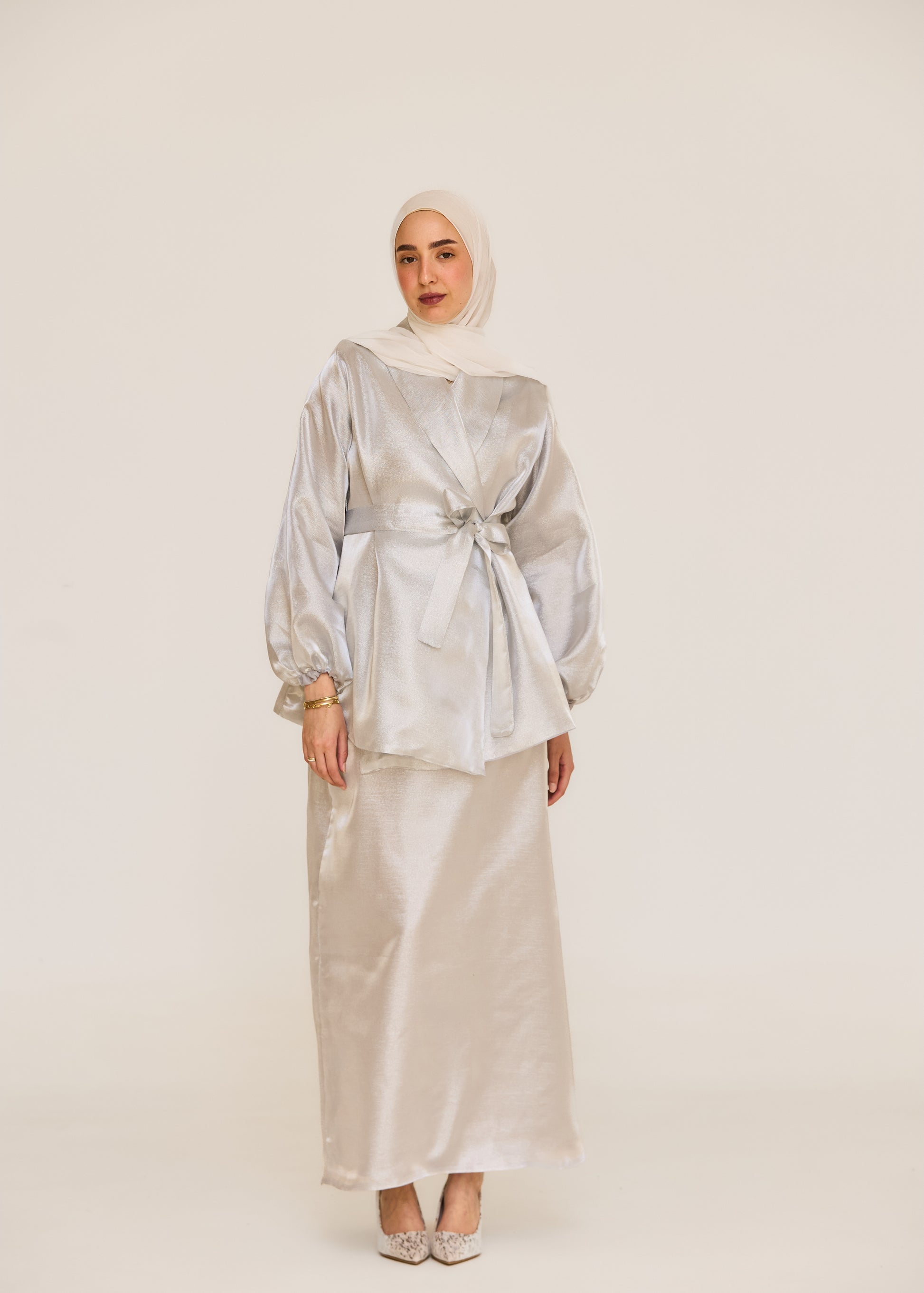 The Soft Shine Satin Set