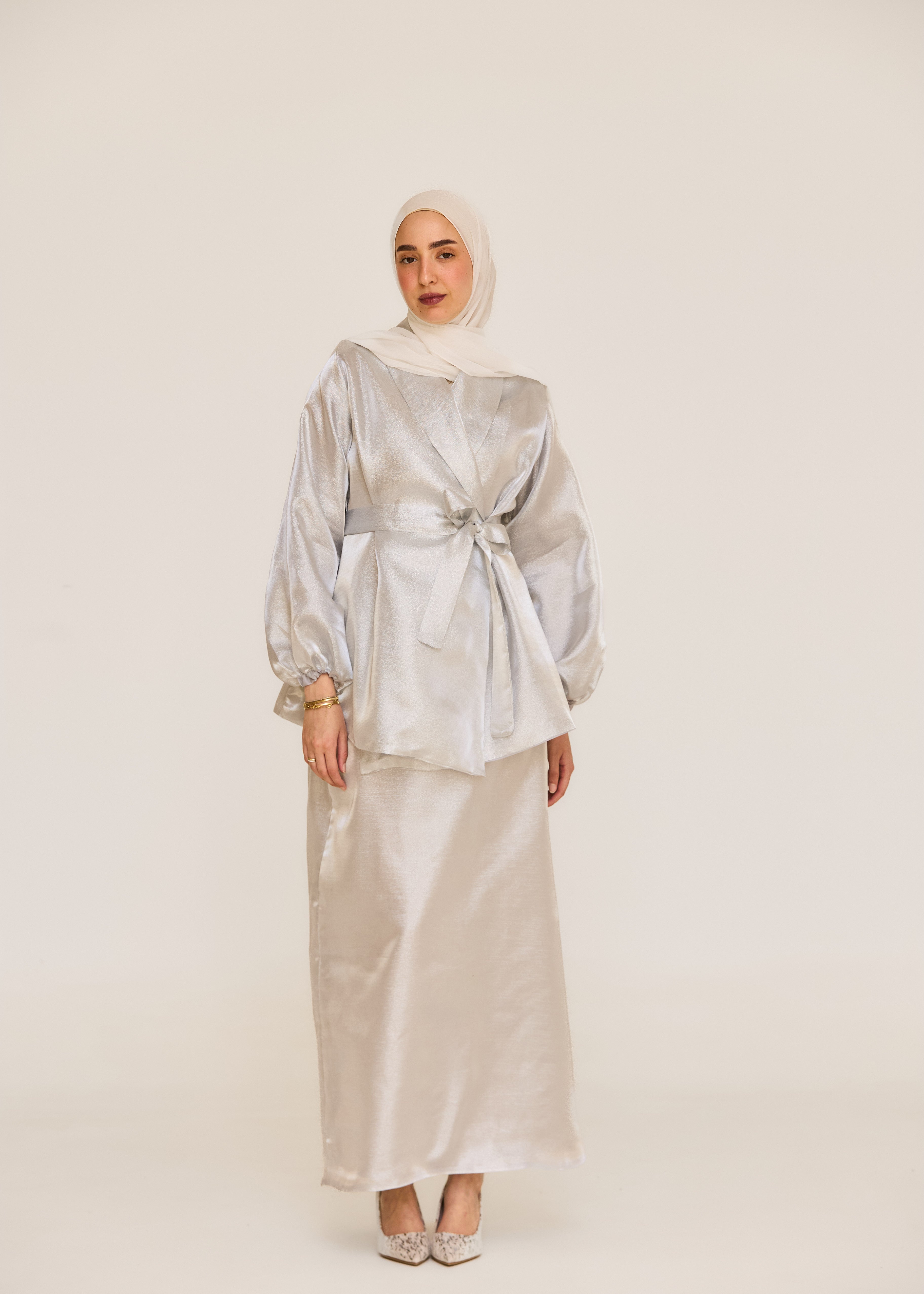 The Soft Shine Satin Set