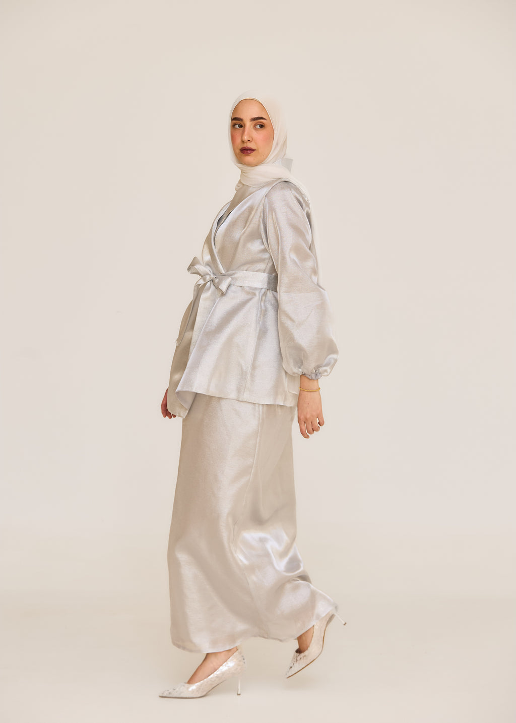 The Soft Shine Satin Set
