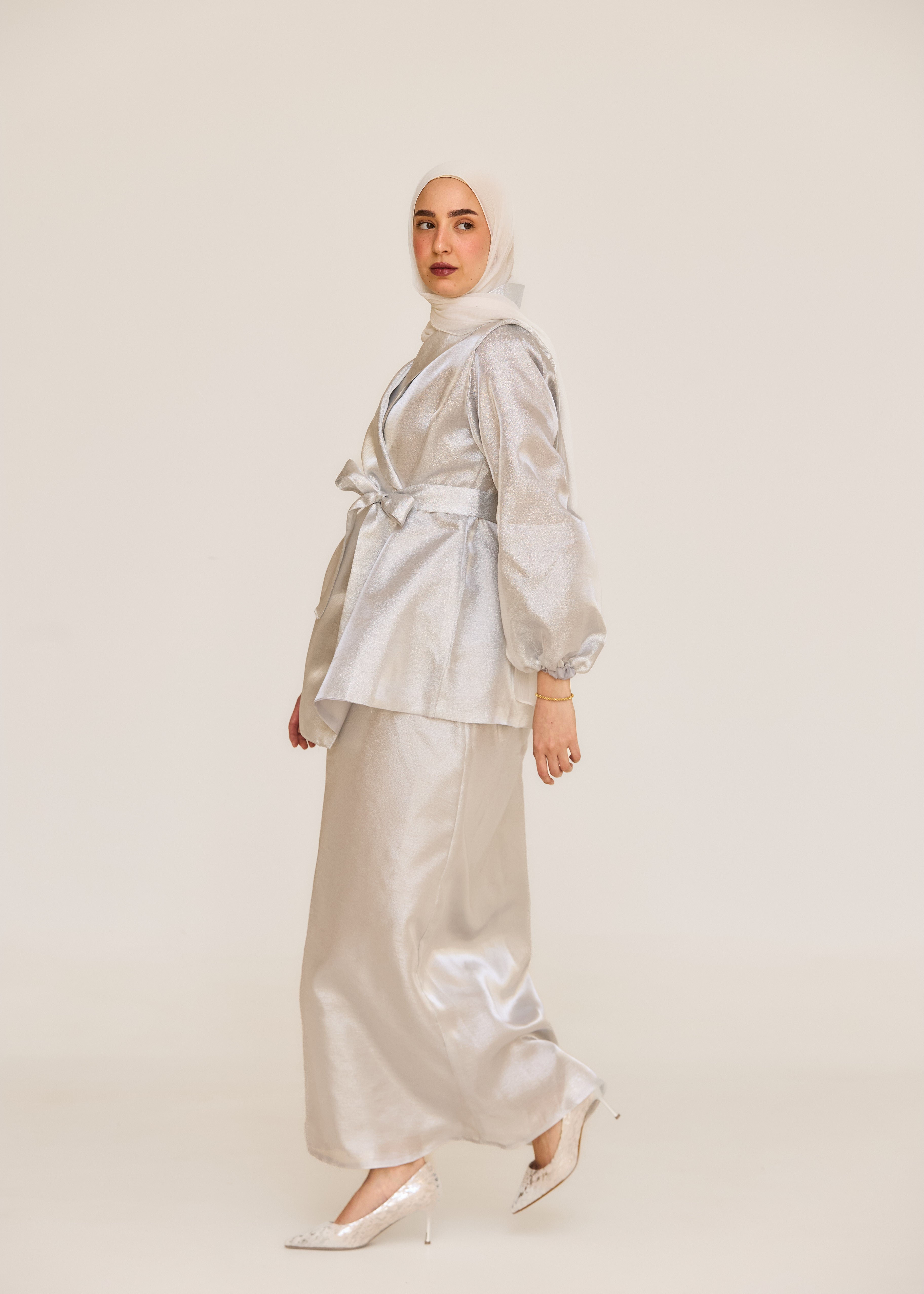 The Soft Shine Satin Set
