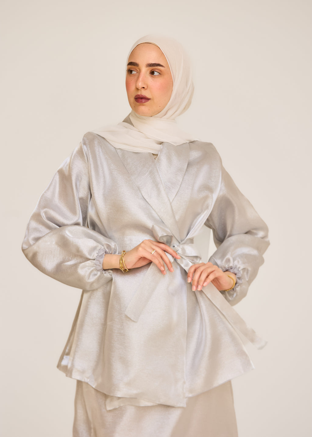 The Soft Shine Satin Set