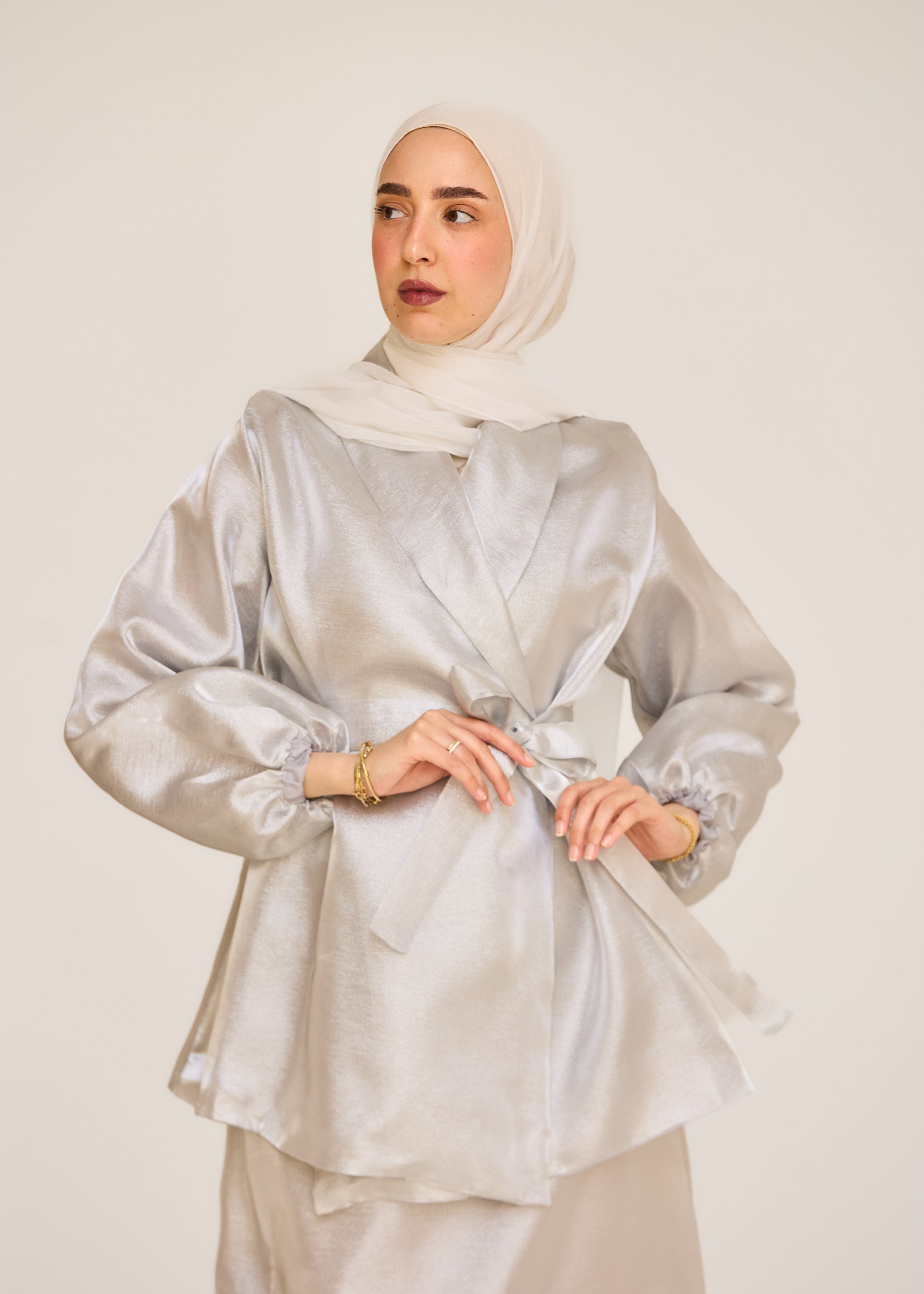 The Soft Shine Satin Set