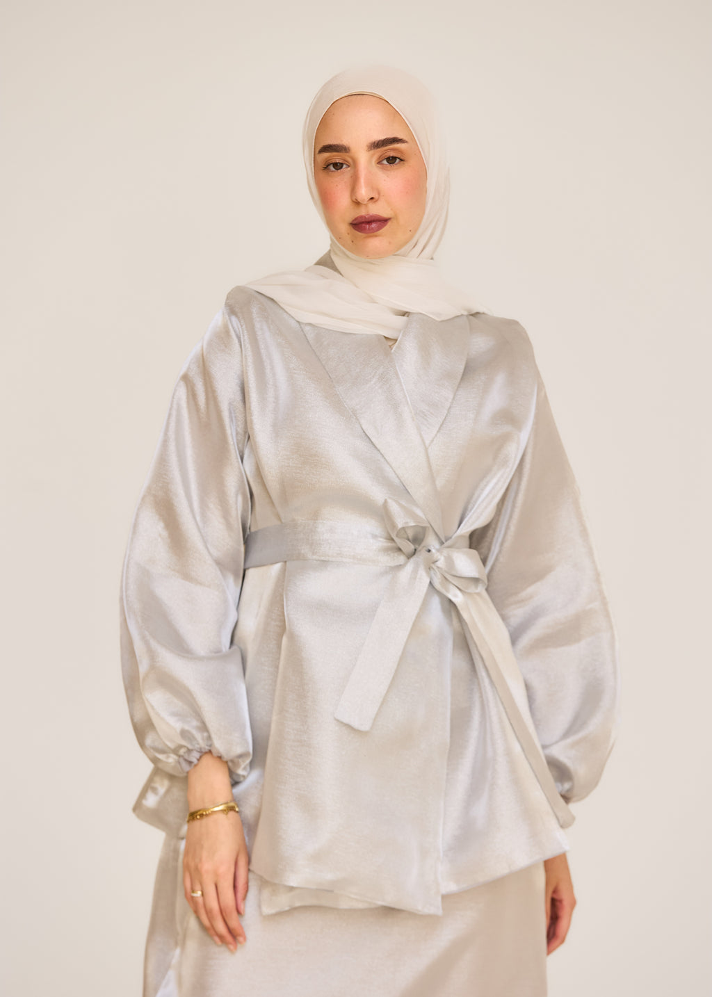 The Soft Shine Satin Set