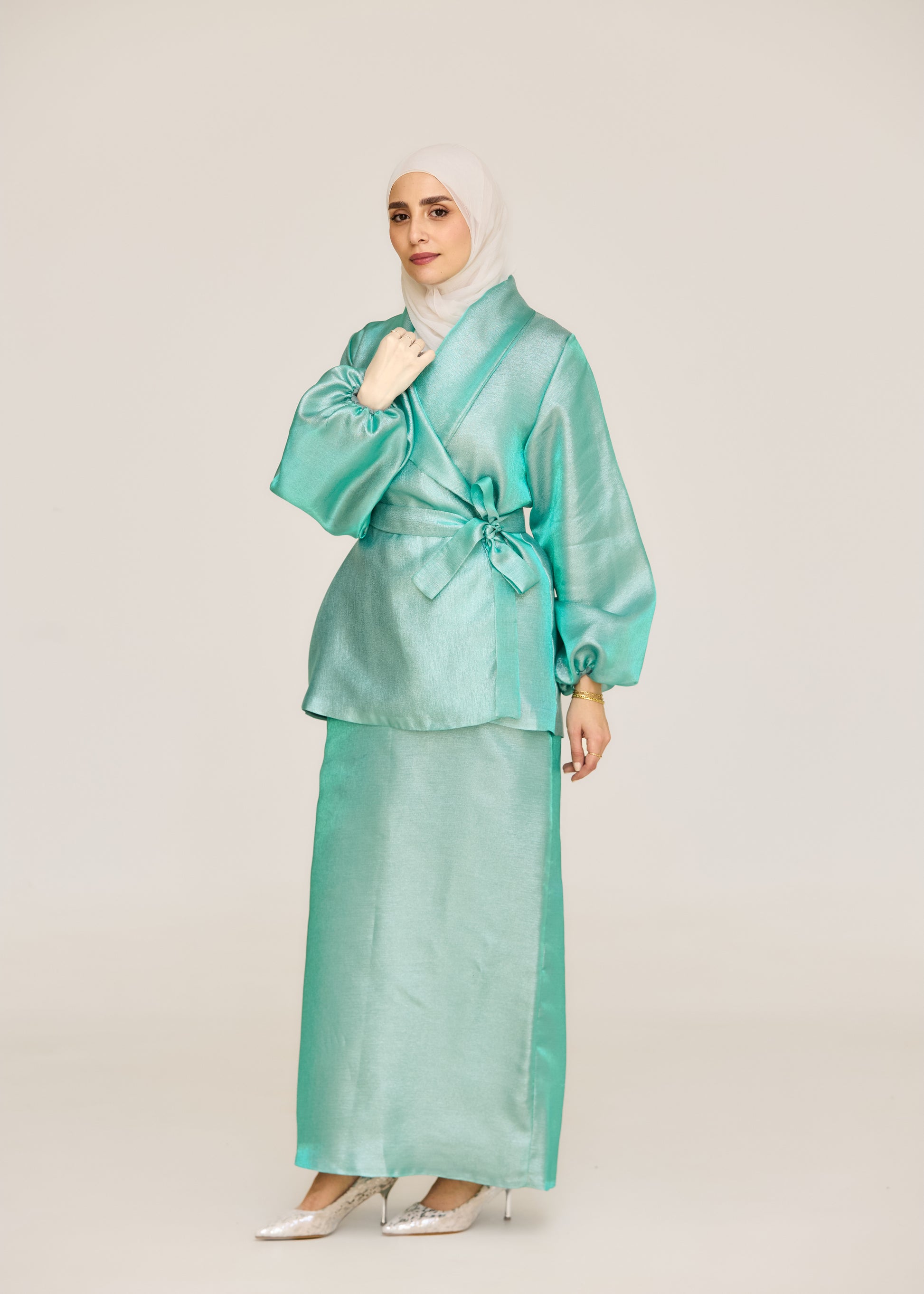 The Soft Shine Satin Set