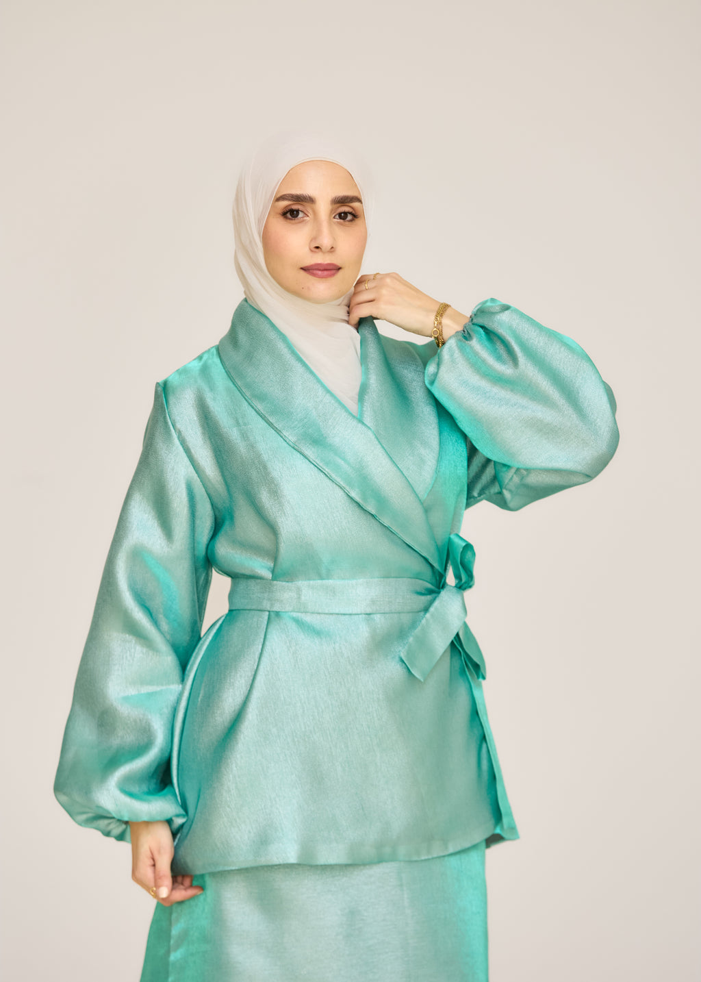 The Soft Shine Satin Set