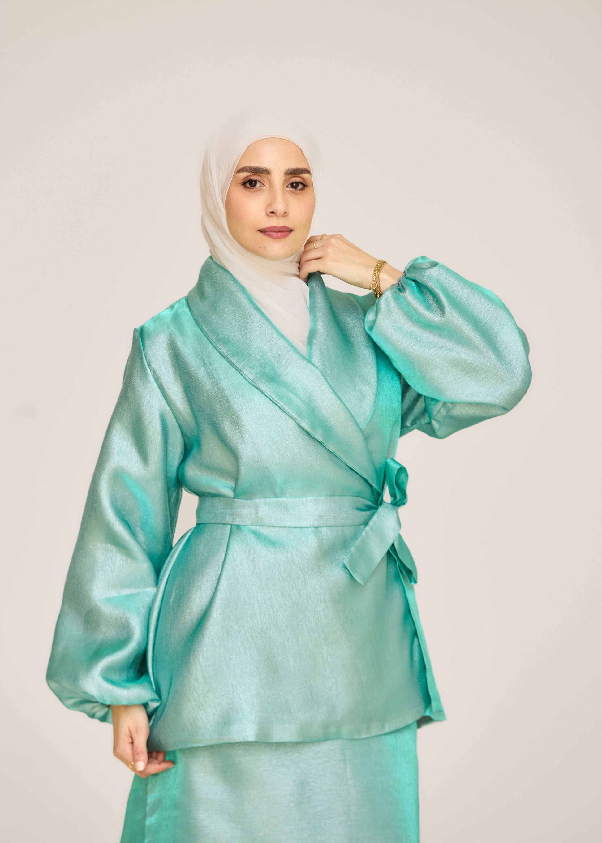 The Soft Shine Satin Set