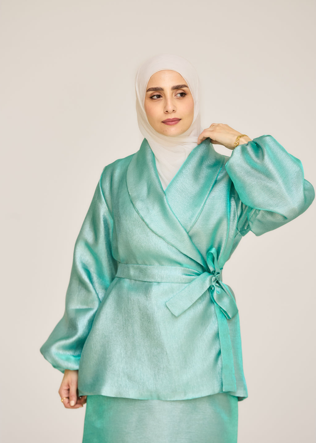 The Soft Shine Satin Set