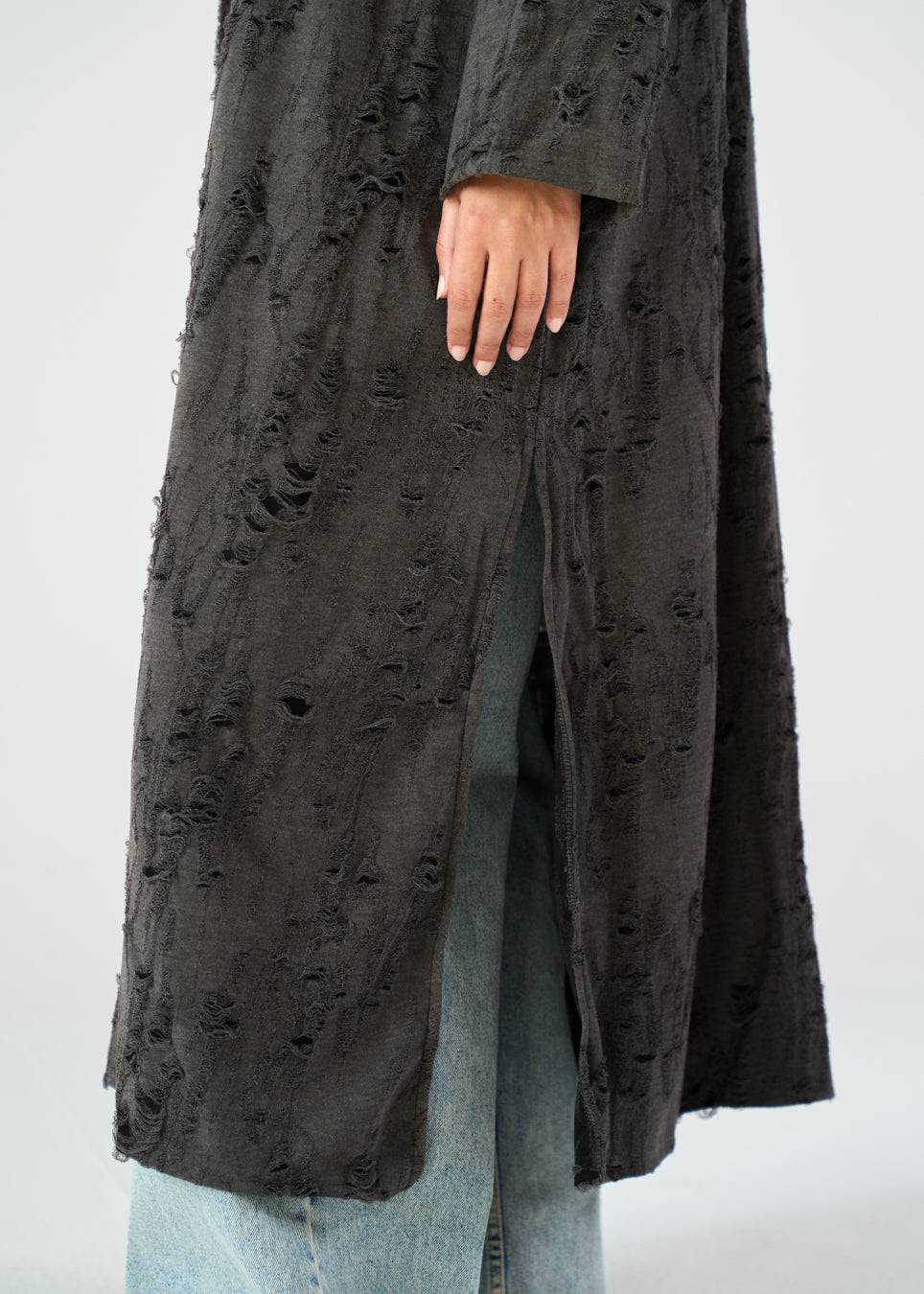 Crinkle Long Shirt