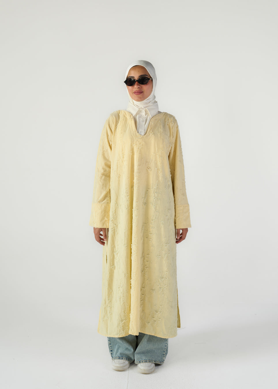 Crinkle Long Shirt