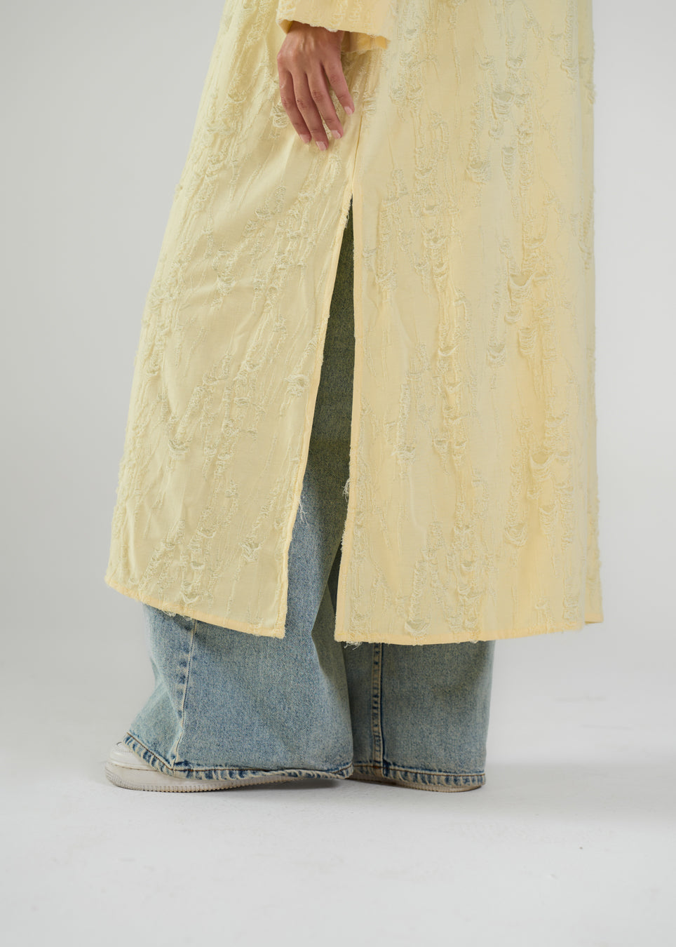 Crinkle Long Shirt