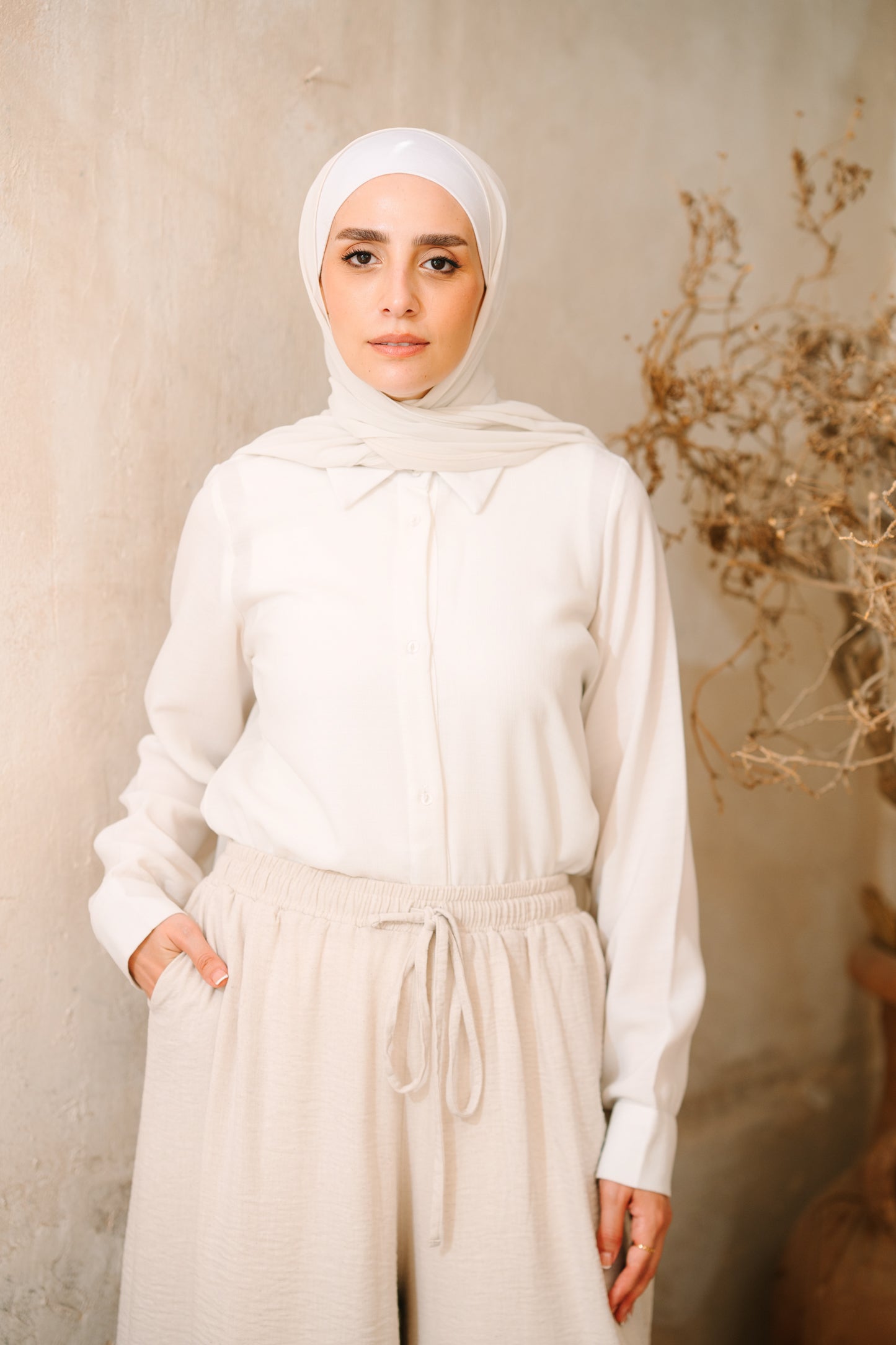 زارا كتان Pants